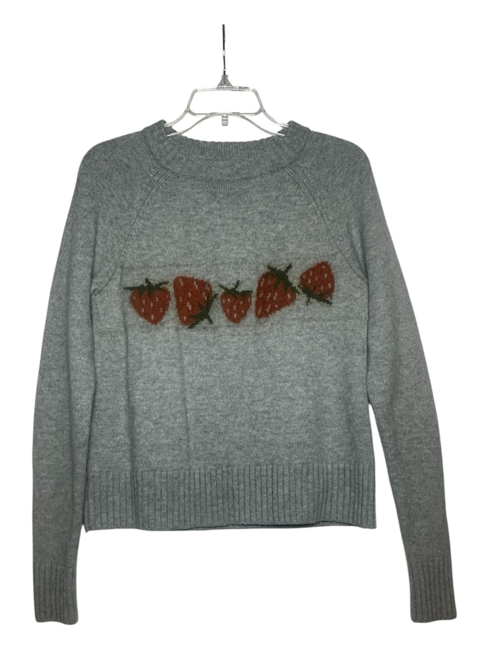 Toad & Co Women's Strawberry Knit Sweater heather gray Wool Blend S